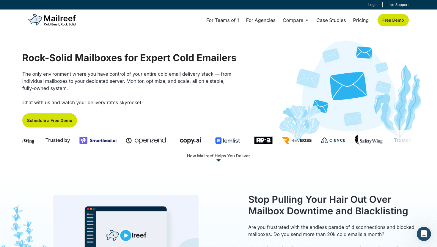 Mailreef homepage